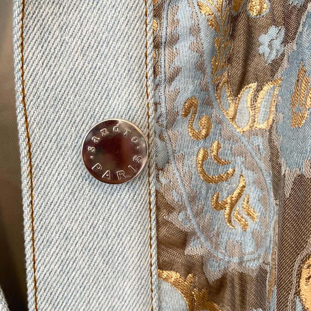 Sandro Blue and Gold Ori Jacket - Picture 5 of 14